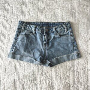 Shein denim blue jean shorts